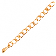 DQ metaal verlengketting Rosé goud (nikkelvrij)