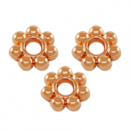 DQ metaal kraal spacer Bali ring 5.6mm Ros&eacute; goud (nikkelvrij)
