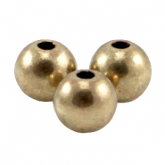 DQ metaal kraal rond 3mm Antiek brons (nikkelvrij)