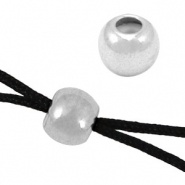 Smart bead stopper DQ metaal 6mm Antiek zilver (nikkelvrij)