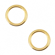 Bedels DQ metaal cirkel 12mm Goud (nikkelvrij)