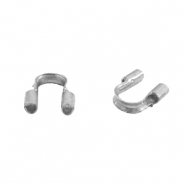 Onderdelen DQ metaal wire guardian / draadbeschermer 5mm (Ø0.56mm) Antiek zilver (nikkelvrij)