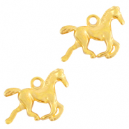 Bedels DQ metaal paard Goud (nikkelvrij)