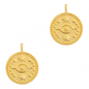 Bedels DQ metaal oog 15mm Goud (nikkelvrij)