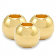 Kralen DQ metaal 5mm Goud (nikkelvrij)