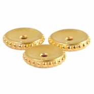 Kralen DQ metaal disc 11mm Goud (nikkelvrij)