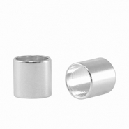 Kralen DQ metaal tube Ø5mm Antiek zilver (nikkelvrij)