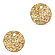 Statement hangers 12mm Glitter light gold