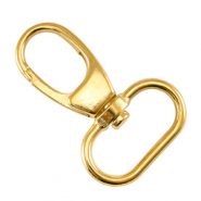 Onderdelen DQ metaal sleutelhanger 39mm Goud (nikkelvrij)