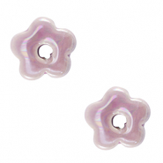DQ Grieks keramiek kralen bloem Lavender purple