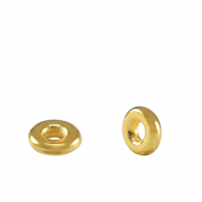Kralen DQ metaal spacer ring 6mm Goud (nikkelvrij)