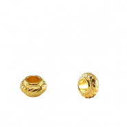 Kralen DQ metaal spacer Bali ring 6mm Goud (nikkelvrij)