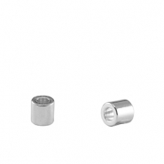 Kralen DQ metaal tubes Antiek zilver (nikkelvrij)