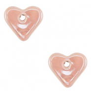 DQ Grieks keramiek kralen hart Peach
