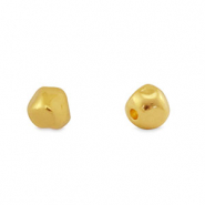 Kralen DQ metaal cube Goud (nikkelvrij)