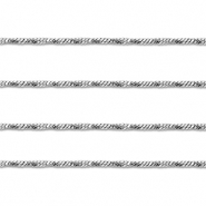 Roestvrij stalen (RVS) Stainless steel onderdelen jasseron twisted Silver