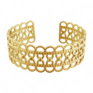Roestvrij stalen (RVS) Stainless steel armbanden bangle Gold