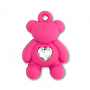 Statement hangers beer met hart Fuchsia