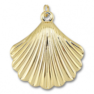 Brass TQ metaal bedels schelp Gold