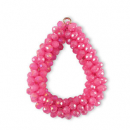 Top facet hangers druppel Rose red