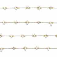 Roestvrij stalen (RVS) Stainless steel onderdelen jasseron howliet irregular Gold-white