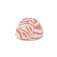 Polymeer hangers trapezium Light peach pink-light brown