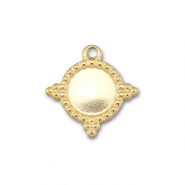 BY31® Roestvrij stalen (RVS) Stainless steel bedels met setting voor SS30 flatback Gold
