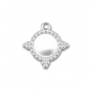 BY31® Roestvrij stalen (RVS) Stainless steel bedels met setting voor SS30 flatback Silver