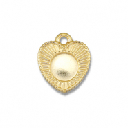 BY31® Roestvrij stalen (RVS) Stainless steel bedels met setting voor SS16 flatback Gold