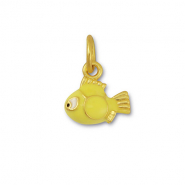 Bedels metaal vis Yellow-gold