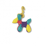 Bedels metaal ballon hond Multicolour-gold