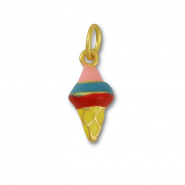 Bedels metaal ijs lolly Multicolour-gold