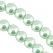 Glasparels 8mm Pastel mint green