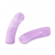 Acryl kralen tube Lilac marble