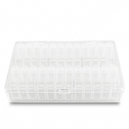 Sieraad display opbergbox 24 vaks Transparent