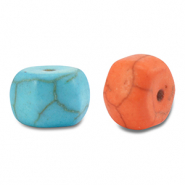 Kralen keramiek hexagon Multicolour