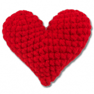Gehaakt hart Red