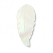 Schelp hangers blad White (natuurlijke kleur schelp)