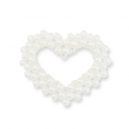 Statement hangers parels hart White