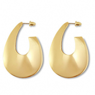 Trendy oorbellen druppel Gold
