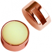 Schuivers DQ metaal Cuoio met setting voor 12mm cabochon Ros&eacute; goud