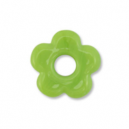 Glaskralen bloem Green