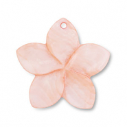 Schelp hanger bloem Peach pink