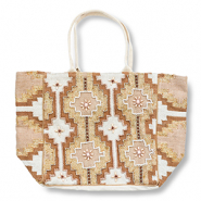 BY31® Strandtas Beige-brown-gold