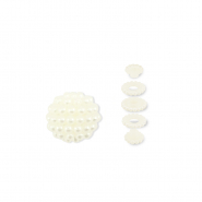 Parel-look acryl kralen Off white