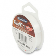Beadalon rijgdraad Wildfire Ultra 0.10mm Frost white
