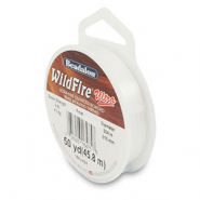 Beadalon rijgdraad Wildfire Ultra 0.10mm Frost white