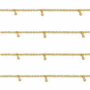 Roestvrij stalen (RVS) Stainless steel onderdelen jasseron met bal Gold