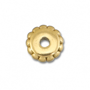Roestvrij stalen (RVS) Stainless steel kralen spacer 6mm Gold