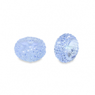 Resin kralen rondellen 12mm Blue